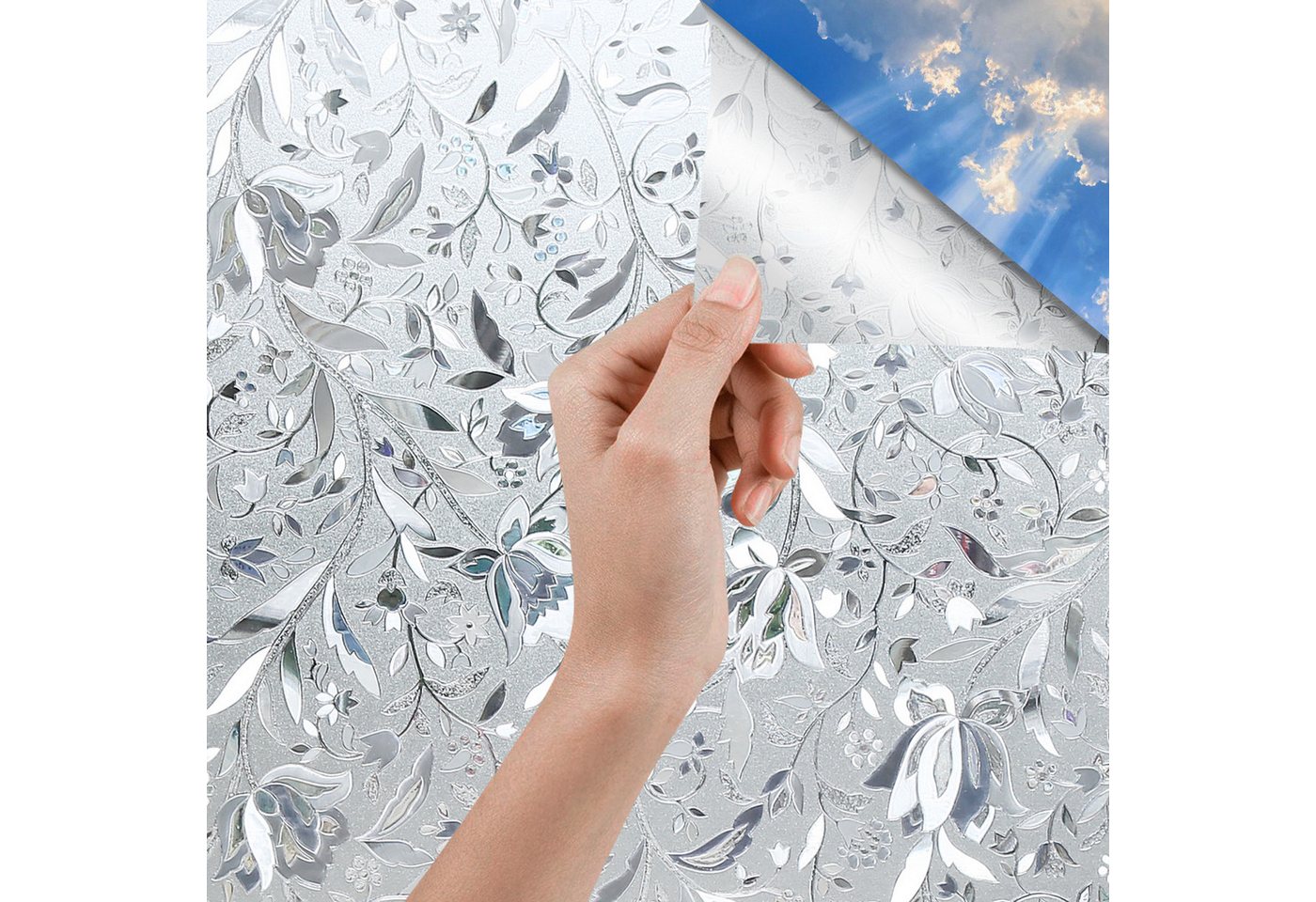Clanmacy Fensterfolie 2X Fensterfolie Selbstklebend Milchglasfolie Sichtschutzfolie Fenster Clanmacy Fensterfolie 2X Fensterfolie Selbstklebend Milchglasfolie Sichtschutzfolie Fenster von Clanmacy