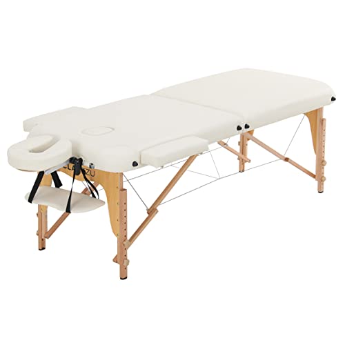 Clap Tzu | Basic Pro Set | Mobile Massageliege | Kofferliege (Crema) von Clap Tzu