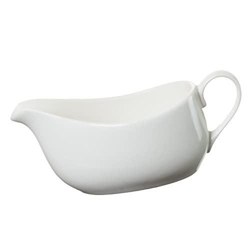 CLAPPER Gravy Boat weiße Keramik, 400 ml Sauciere von Clapper