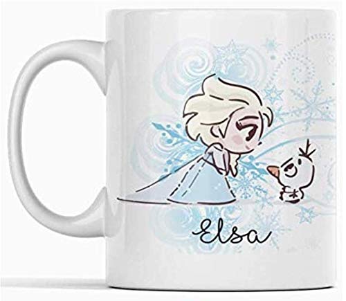Clapper Tasse Prinzessin Frozen Elsa Geschenk Keramik von Clapper