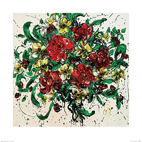 Clare Sykes "Tumbled Kisses 60 x 60cm Kunstdruck von Clare Sykes