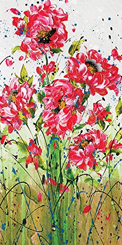 Clare Sykes Wildest Rose Bush 50 x 100cm Canvas Print Leinwanddruck, Mehrfarbig, 50 x 100 cm von Clare Sykes