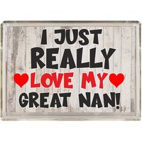 Große Nan Geschenke - Ich Liebe Einfach Meine Große Neuheit Kühlschrank Magnet Geschenk Für Muttertag Geburtstag von ClaresGiftsCreations