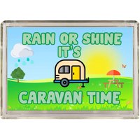 Karawane-Liebhaber-Geschenk - Regen Oder Glanz Es Caravan-Zeit Neuheit Kühlschrank Magnet Geschenk-Geschenk Für Geburtstag Weihnachten von ClaresGiftsCreations