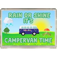 Lustiges Campervan Geschenk - Regen Oder Glanz Es Ist Zeit Neuheit Kühlschrankmagnet Für Geburtstag Weihnachten Liebhaber von ClaresGiftsCreations