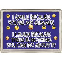 Lustiges Geschenk Für Gramps - I Smile Because You Are My Kühlschrankmagnet Tolles Grandad Vatertag Geburtstag Weihnachten von ClaresGiftsCreations