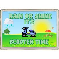 Roller Moped Geschenke - Regen Oder Glanz Es Zeit Neuheit Kühlschrank Magnet Ich Liebe Meinen Vespa Lambretta Geschenk von ClaresGiftsCreations