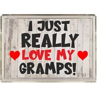 Schönes Geschenk Für Gramps - Ich Liebe Einfach Wirklich Meine Neuheit Kühlschrank Magnet Großes Opa Vatertag Geburtstag Weihnachten von ClaresGiftsCreations