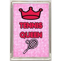 Spaß Tennis Geschenk Für Sie - Königin Neuheit Kühlschrank Magnet Ideal Geburtstag Weihnachten Freund Liebt von ClaresGiftsCreations