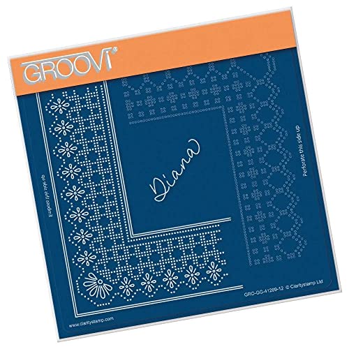 Clarity Stamps Prinzessin Diana Raster Duet A5 Quadratische Groovi-Teller von Clarity Stamps