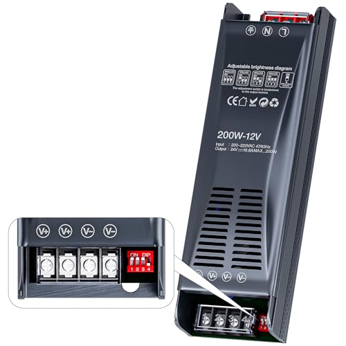 ClarivantiLED LED-Transformator (12V-1PCS, 200, Watt) von ClarivantiLED