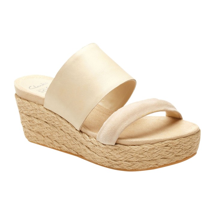 Sandalette 'Onslow Chic', beige, Gr. 40 von Clarks