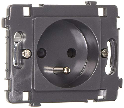 Zenitech - Steckdose 16A 2P+T ohne Abdeckung - Schwarz - Clarys von Clarys