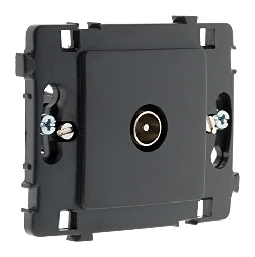 Zenitech - TV-Steckdose Ø9,52mm ohne Mechanismus - Schwarz - Clarys von Clarys