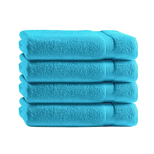 Class Home Collection Frottee Duschtücher 70x140 cm – 4er Set Duschtuch – Besonders weiche & saugfähige Duschtücher aus 100% Baumwolle mit Aufhänger – Türkis Class Home Collection Frottee Duschtücher 70x140 cm – 4er Set Duschtuch – Besonders weiche & saugfähige Duschtücher aus 100% Baumwolle mit Aufhänger – Türkis von Class Home Collection