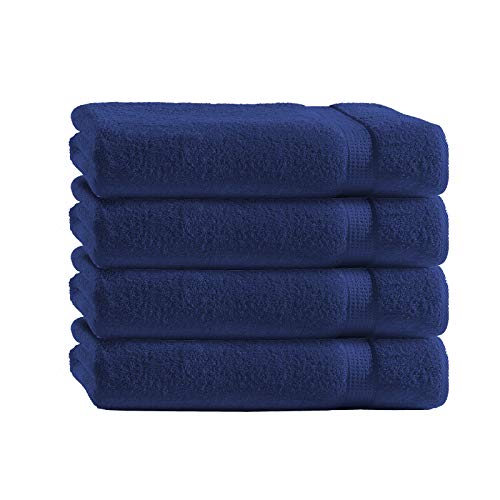 Class Home Collection Frottee Gästetücher 30x50 cm 4er Pack 100% Baumwolle Navy von Class Home Collection