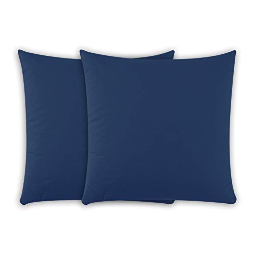 Class Home Collection 2er Set Kissenbezug 40x40 Renforce Baumwolle Navy von Class Home Collection