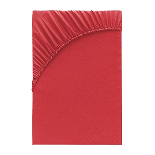 Class Home Collection Spannbettlaken 140x200cm - 160x200cm Jersey Baumwolle Rot von Class Home Collection