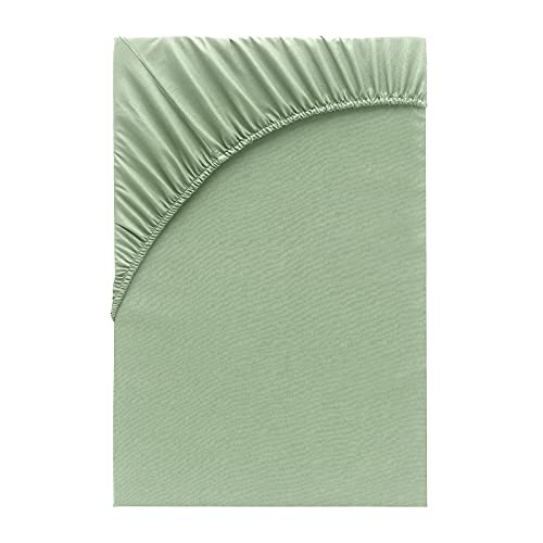 Class Home Collection Spannbettlaken 90x200cm - 100x200cm Jersey Baumwolle Eukalyptus von Class Home Collection