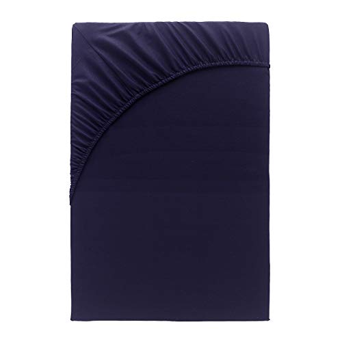 Class Home Collection Spannbettlaken Topper 140x200cm - 160x200cm Jersey Baumwolle Schwarz von Class Home Collection