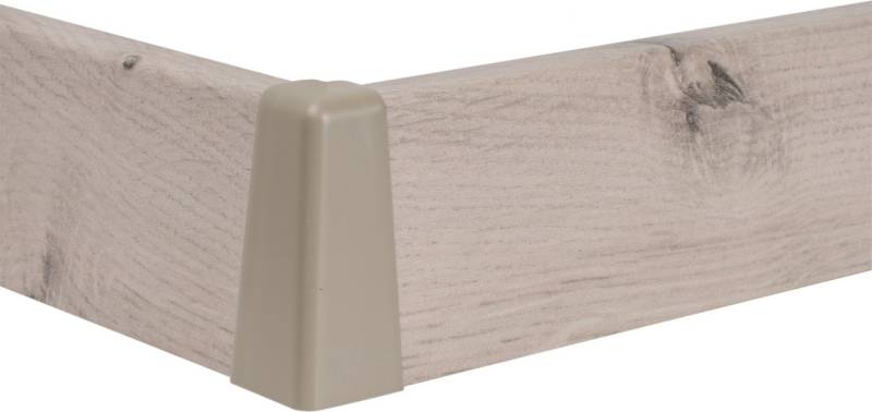 Classen Außenecke für Clip-Laminatleiste foliert 19 x 58 mm Kieselgrau uni von Classen