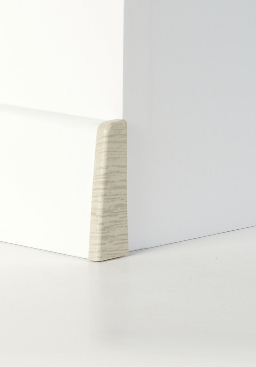 Classen Endkappe für Clip-Leiste foliert 58 x 19 mm eiche weiß Holzpore von Classen