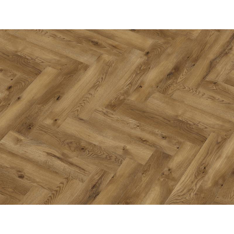 Classen Laminat Fischgrät 'Ville Tarragona' Eiche dunkelbraun 8 mm von Classen