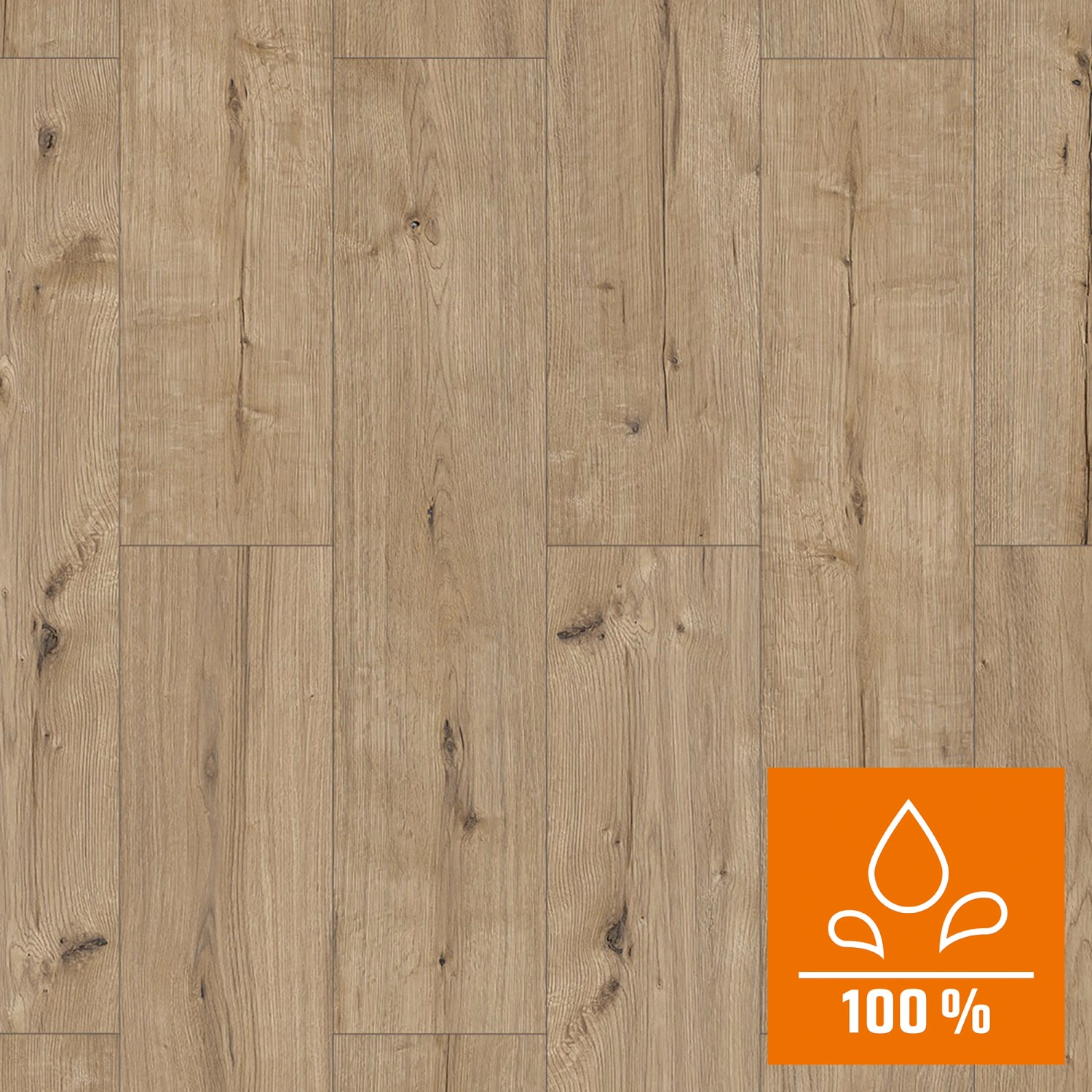 Classen Laminatboden Wasserresistent Eiche Greige Holz von Classen