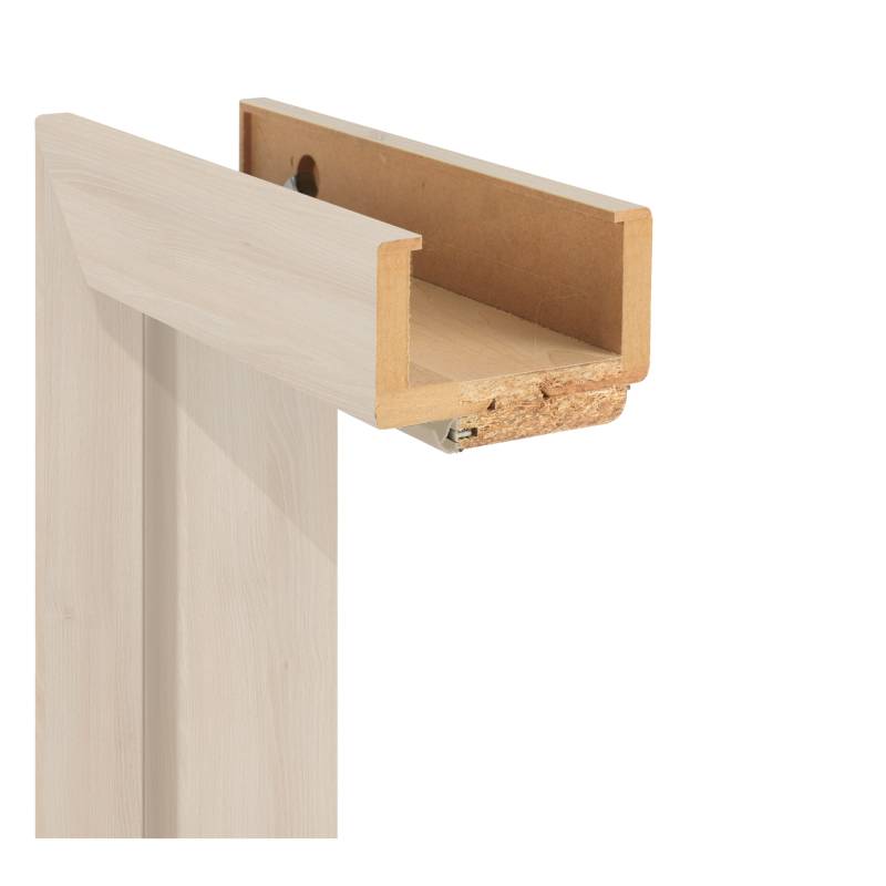 Classen Zarge 'Natura' Akazie hell 198,5 x 86 x 9,5-11,5 cm, Rechtsanschlag von Classen