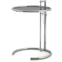 ClassiCon - Adjustable Table E1027, chrom / Parsolglas grau von ClassiCon