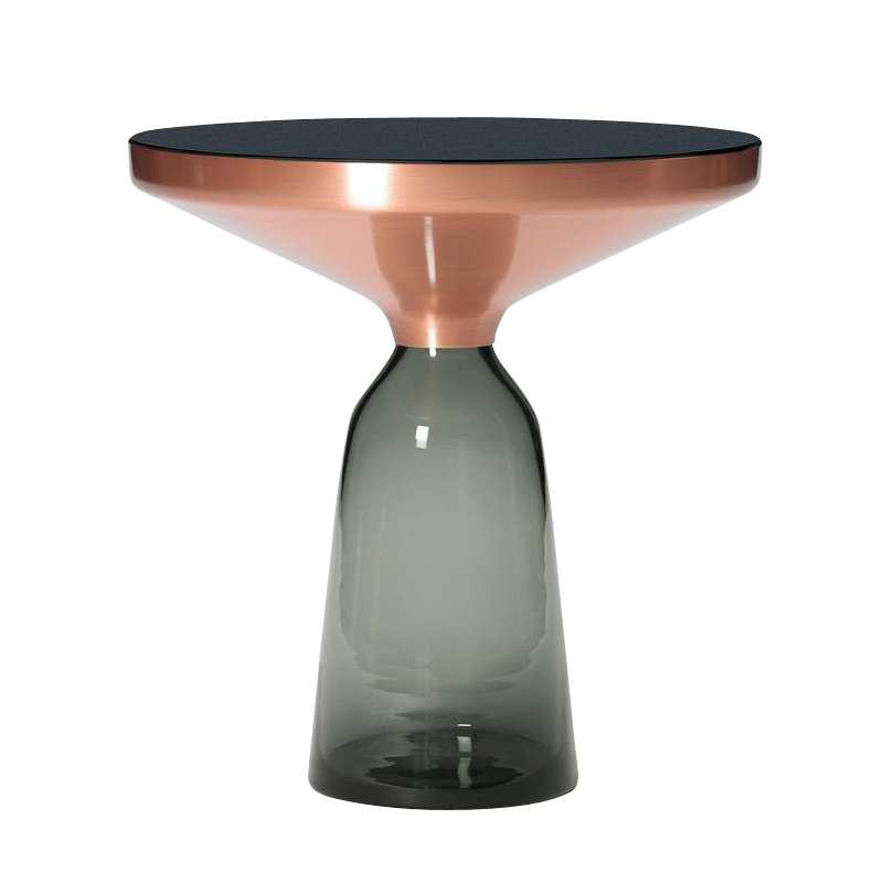 ClassiCon - Bell Side Table Beistelltisch Kupfer Sonderedition - quarz-grau/nummerierte Sonderedition/Ø50cm/H 53cm von ClassiCon