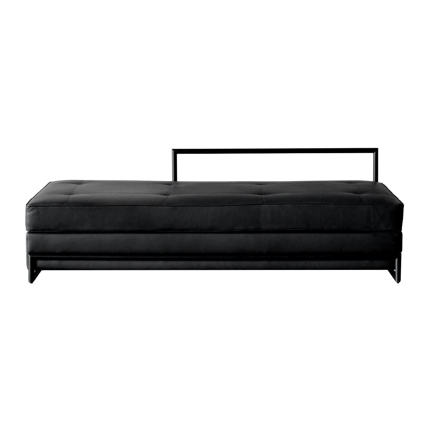 ClassiCon - Day Bed Grand Black Version Liegesofa Leder - schwarz/Leder Classic schwarz/200x60x90cm/lose Matratze/Gestell schwarz pulverbeschichtet von ClassiCon