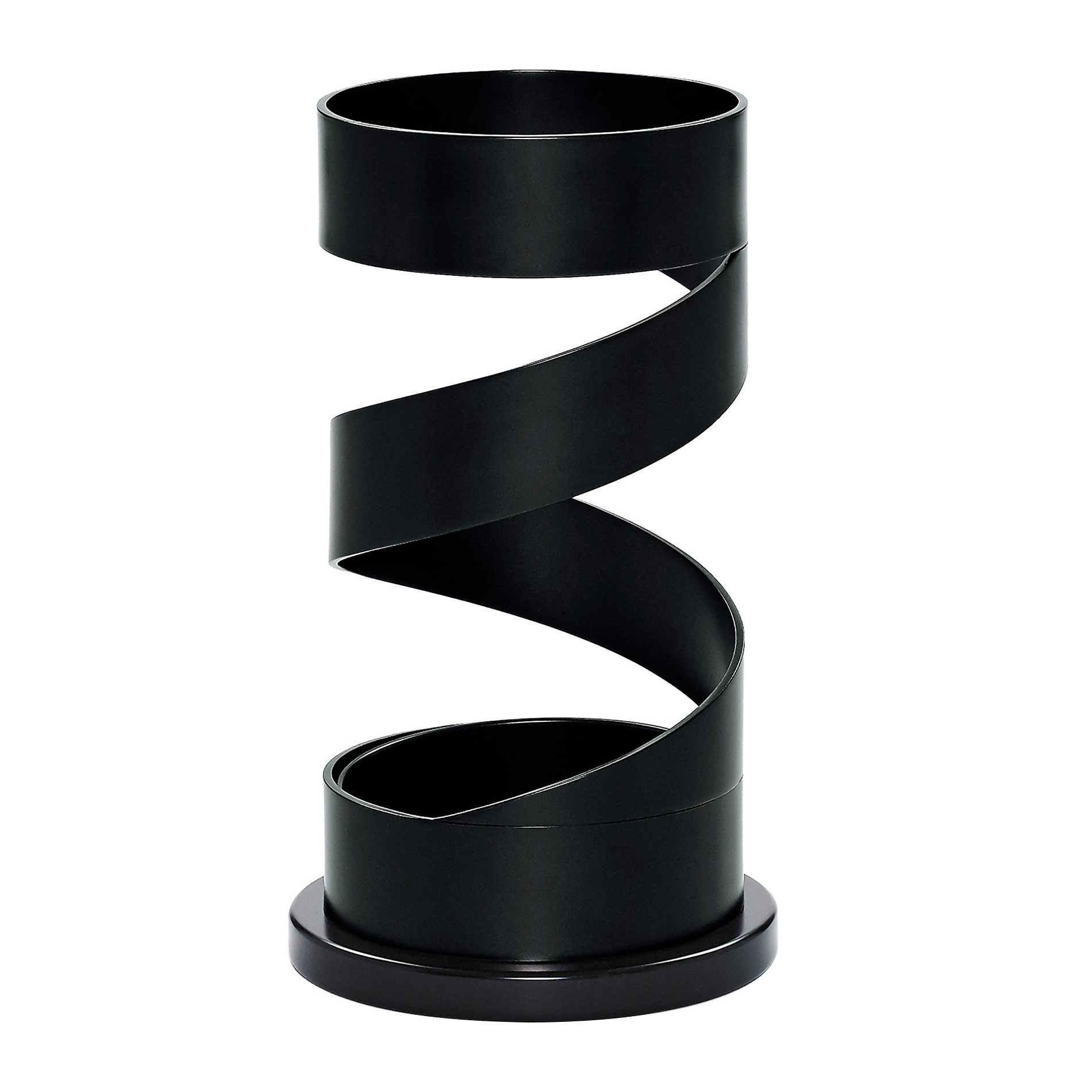 ClassiCon - Usha Schirmständer - schwarz/Sockel aus Holz/Tropfpfanne grau/Ø 25cm oben von ClassiCon
