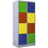 ClassiX Schließfachschrank lichtgrau, bunt X-523422, 8 Schließfächer 80,0 x 50,0 x 180,0 cm ClassiX Schließfachschrank lichtgrau, bunt X-523422, 8 Schließfächer 80,0 x 50,0 x 180,0 cm von ClassiX