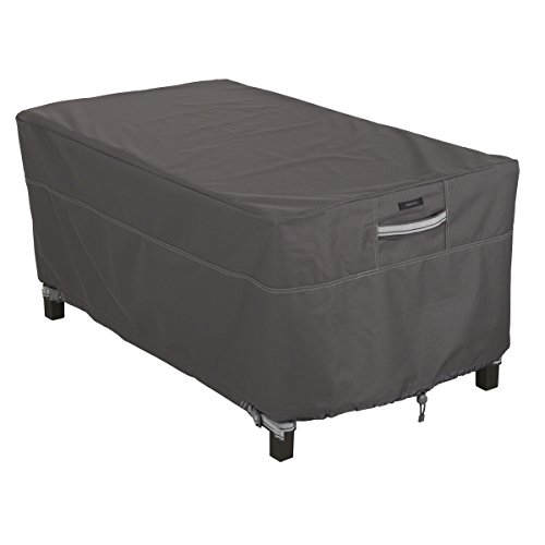 Classic Accessories Ravenna Beistelltisch Outdoor Hülle, Lounge Abdeckung für Sofa Tische, Reißfestes Material mit Belüftungsöffnungen, Schutz vor Wetterbedingungen, Dunkle Taupe (122 x 64 x 46 cm) von CLASSIC ACCESSORIES