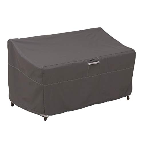 Classic Accessories Ravenna Anpassbare Gartensofa Abdeckung Mit Kordelerschluss - Wasserdicht Und Uv-schutz Abdeckplane Für Loungesofa & Gartenbank - S (147,32 Cm L X 82,55 Cm T X 78,74 Cm H) von Classic Accessories