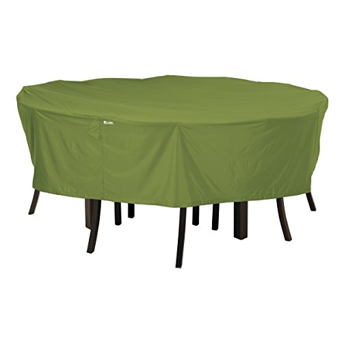 Classic Accessories SODO Runde Gartentisch/stuhl Schutzhülle M, Abdeckung Gartenmöbel, Abdeckung Aus Reißfestem Material Mit Belüftungsöffnungen, Schutz Vor Wetterbedingungen, Cover Grün (178 X 58 Cm) von CLASSIC ACCESSORIES