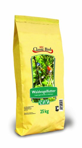 CLASSIC BIRD Vogelfutter Waldvogelfutter 25 kg| Vogelfutter Wildvogel | Vogelfutter geschälter Hafer | Vogelfutter Backleinsaat| Waldvogelfutter | ganzjahres Vogelfutter | Futtermohn | Kanariensaat CLASSIC BIRD Vogelfutter Waldvogelfutter 25 kg| Vogelfutter Wildvogel | Vogelfutter geschälter Hafer | Vogelfutter Backleinsaat| Waldvogelfutter | ganzjahres Vogelfutter | Futtermohn | Kanariensaat von Classic Bird