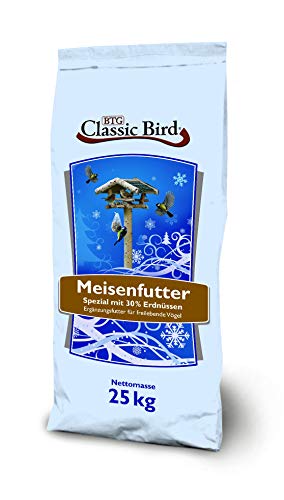 Meisenfutter 25kg , Winterfutter, Vogelfutter mit Erdnusskernen von Classic Bird