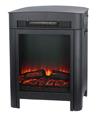 Classic Fire Elektrokamin Modena - Elektrischer Heizung Kamin mit LED - Deko Kamin mit Flammeneffekt - 1800W 8711252163116 schwarz von Classic Fire