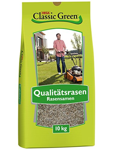 Classic Green Rasensaat Mischung zum Begrünen Rasensaat 10kg| Grassamen | Rasensamen 10kg | Premium Rasensaat | Rasensaat Mischung zum Begrünen | Rasensaatgut | Rasensaat zum Begrünen| Rasen Grassamen Mischung von Classic Green