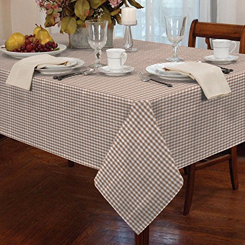 Alan Symonds Tischdecke Gingham Beige 54x54 Alan Symonds Tischdecke Gingham Beige 54x54 von Classic Home Store