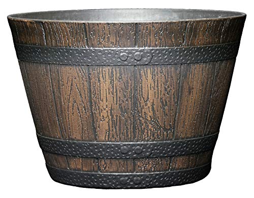 Classic Home and Garden S74D-037R 9" Whiskey Barrel, 9", Kentucky Walnut von Classic Home & Garden