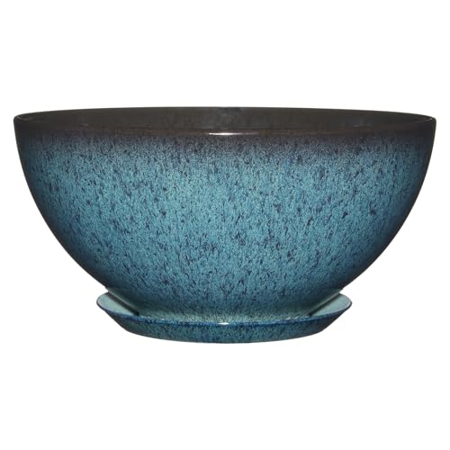 Classic Home and Garden 3/807G/1 Vogue Pflanzgefäß Rosie Schüssel, 25,4 cm 10" Rosie Indigo Speckle von Classic Home & Garden