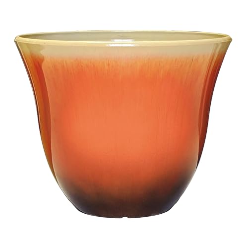 Classic Home and Garden Geißblatt, Blumentopf Pflanzer aus Harz, Tequila Sunrise, 33 cm von Classic Home & Garden