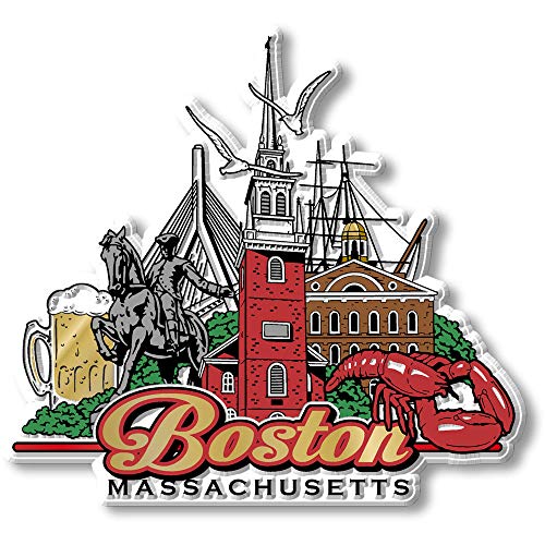 City Collage Magnet - Boston, MA von Classic Magnets Made with Pride in the USA
