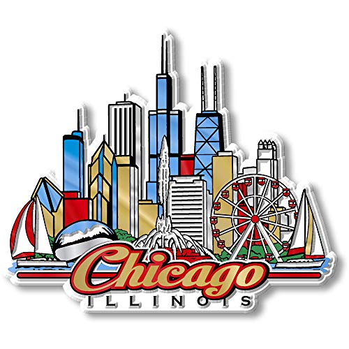 City Collage Magnet - Chicago, IL von Classic Magnets Made with Pride in the USA