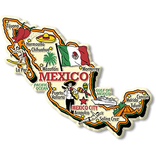 Classic Magnets, Mexiko, Jumbo-Landhaus-Magnet, Sammlerstück, Souvenirs, hergestellt in den USA von Classic Magnets Made with Pride in the USA