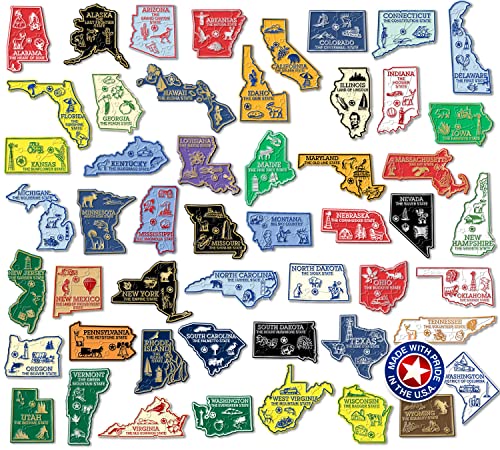 Complete State Map Magnet Collection by Classic Magnets von Classic Magnets Made with Pride in the USA