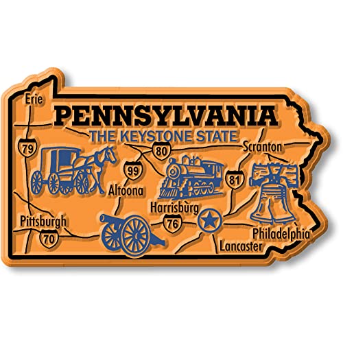 Riesige Staatskarte – Pennsylvania von Classic Magnets Made with Pride in the USA